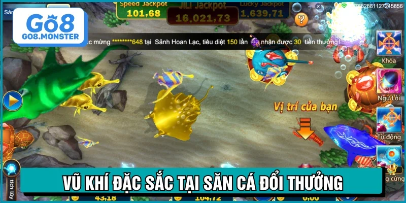 bắn cá xèng vũ khí