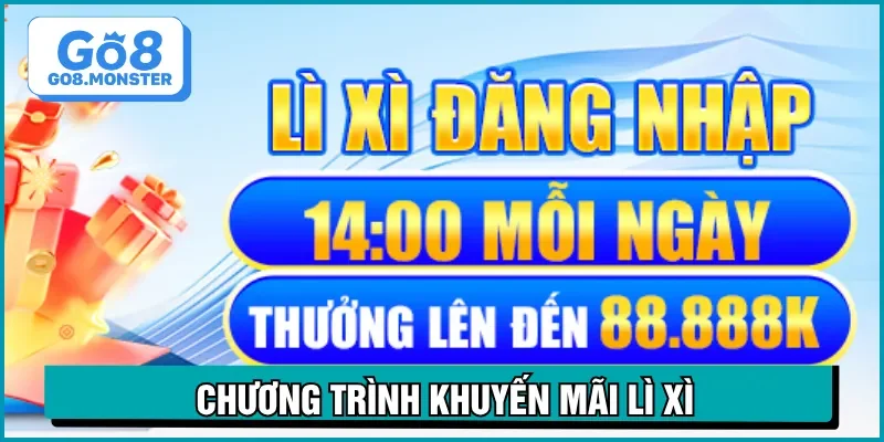 chương trình khuyến mãi lì xì đăng nhập