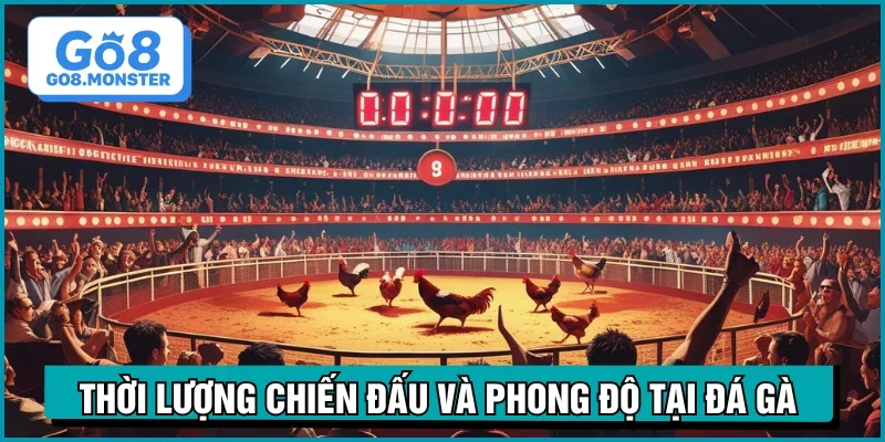 đá gà cựa dao thời gian thi đấu