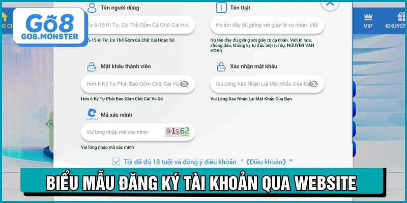 đăng ký go8 website