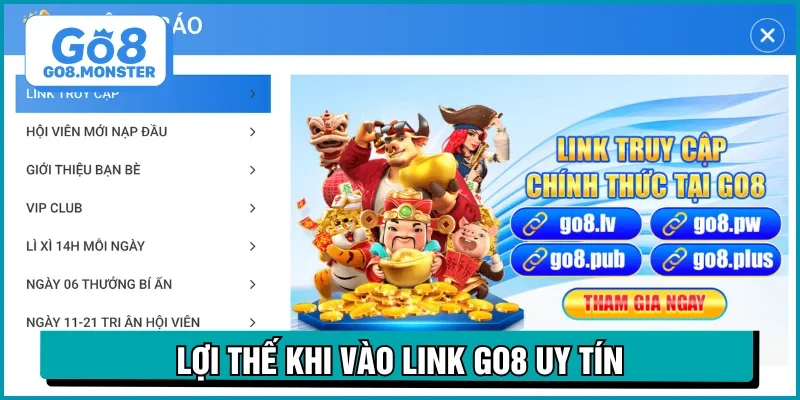 link vào go8 lý do chính
