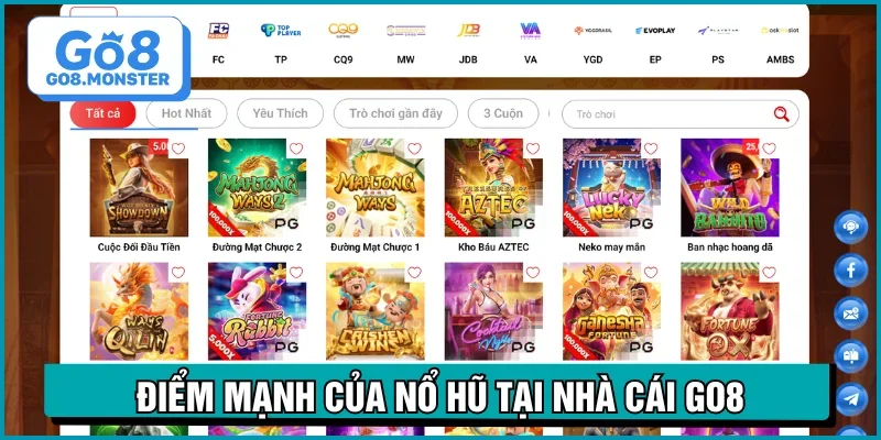 nổ hũ trực tuyến ưu điểm