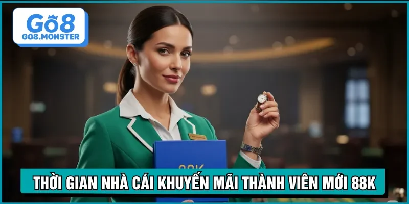 thời gian nhà cái khuyến mãi thành viên mới 88k