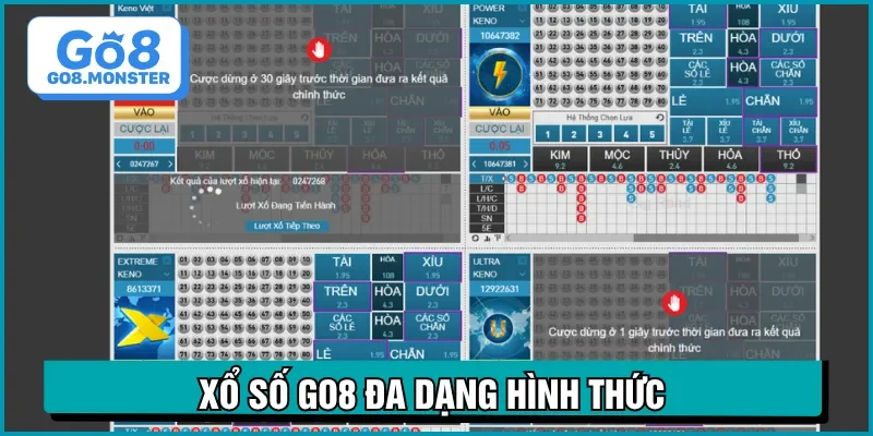 xổ số go8 đa dạng sản phẩm